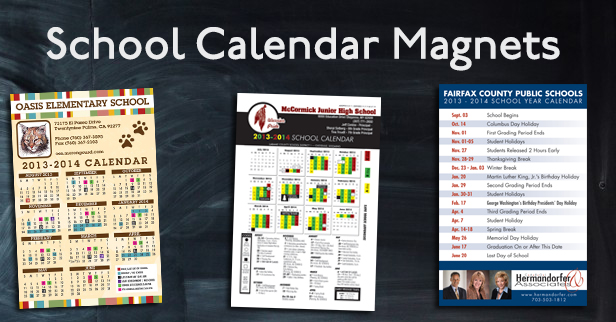 School Calendar Magnets